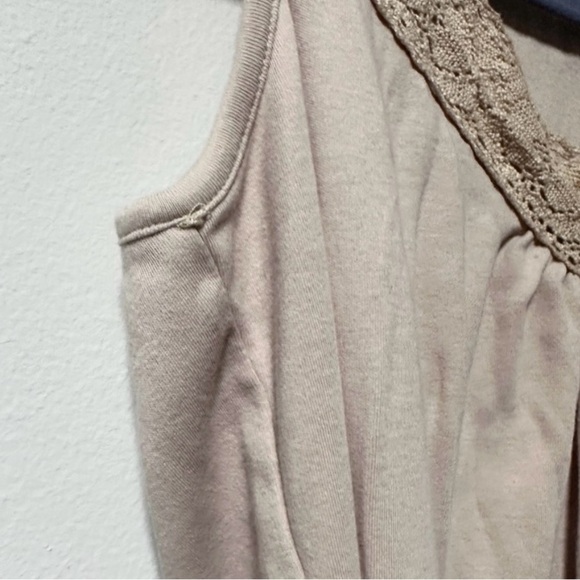 Vintage Keren Hart Beige Lace Tank Top Women’s Size Small Boho Y2K Coquette - Picture 6 of 11
